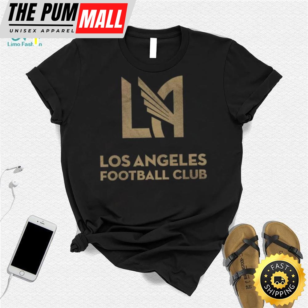 Retro Brand Youth Los Angeles Fc Logo Black T Shirt