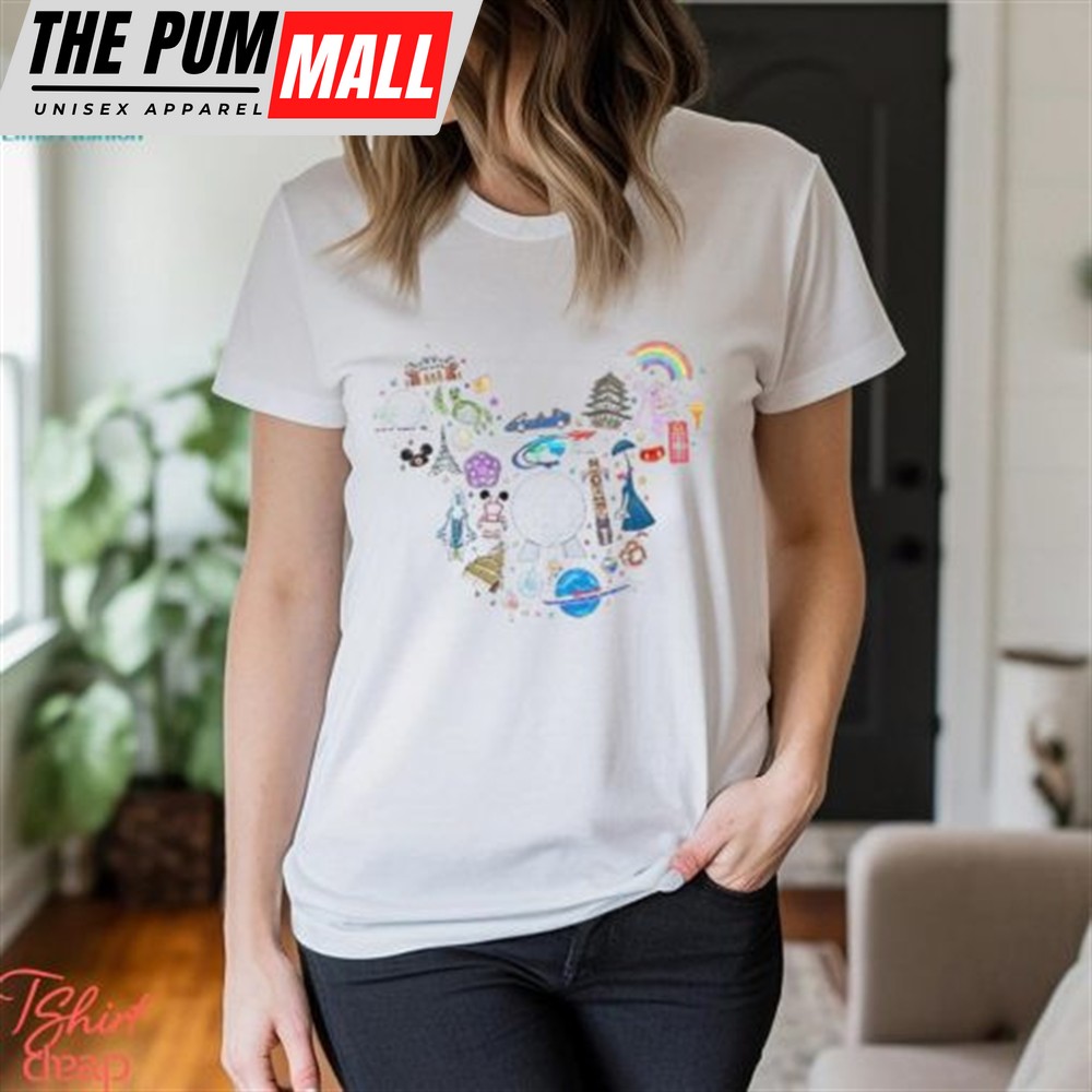 Retro Disney Epcot Comfort Colors Shirt Mickey Ear World Traveler Classic Hoodie