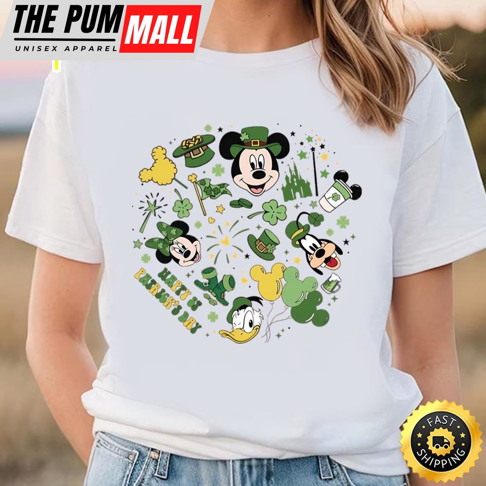 Retro Disney St Patricks Day Shirt, Mickey And Friends St Patricks Day