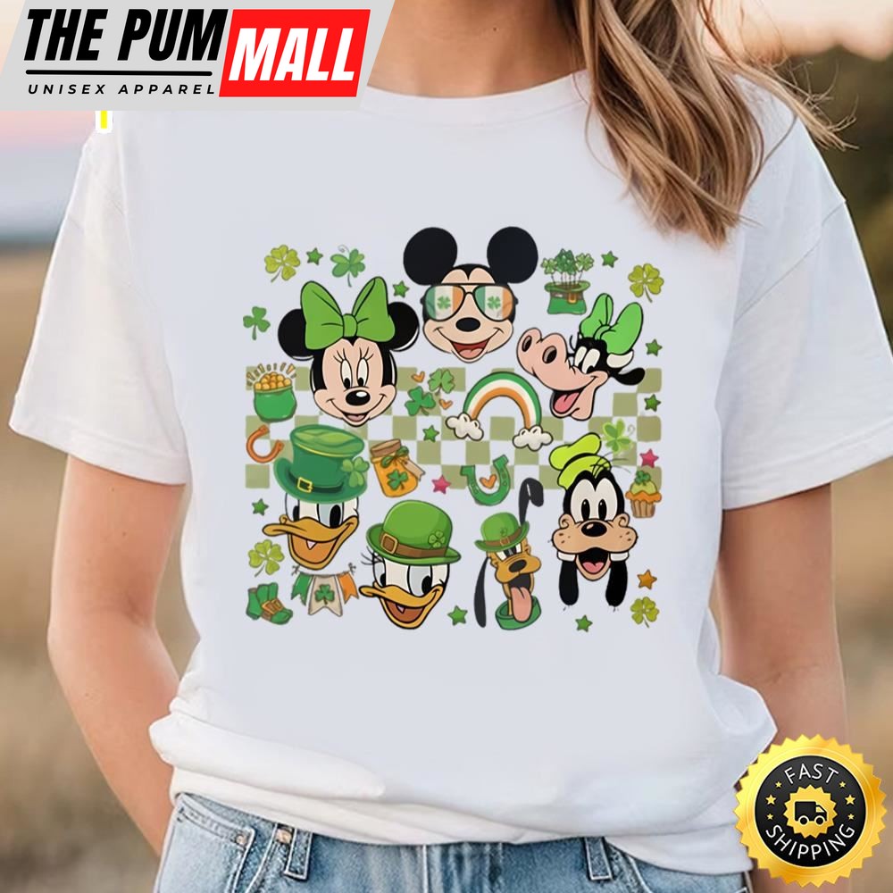 Retro Mickey And Friends St Patricks Day Shirt, Disney Lucky Shirt