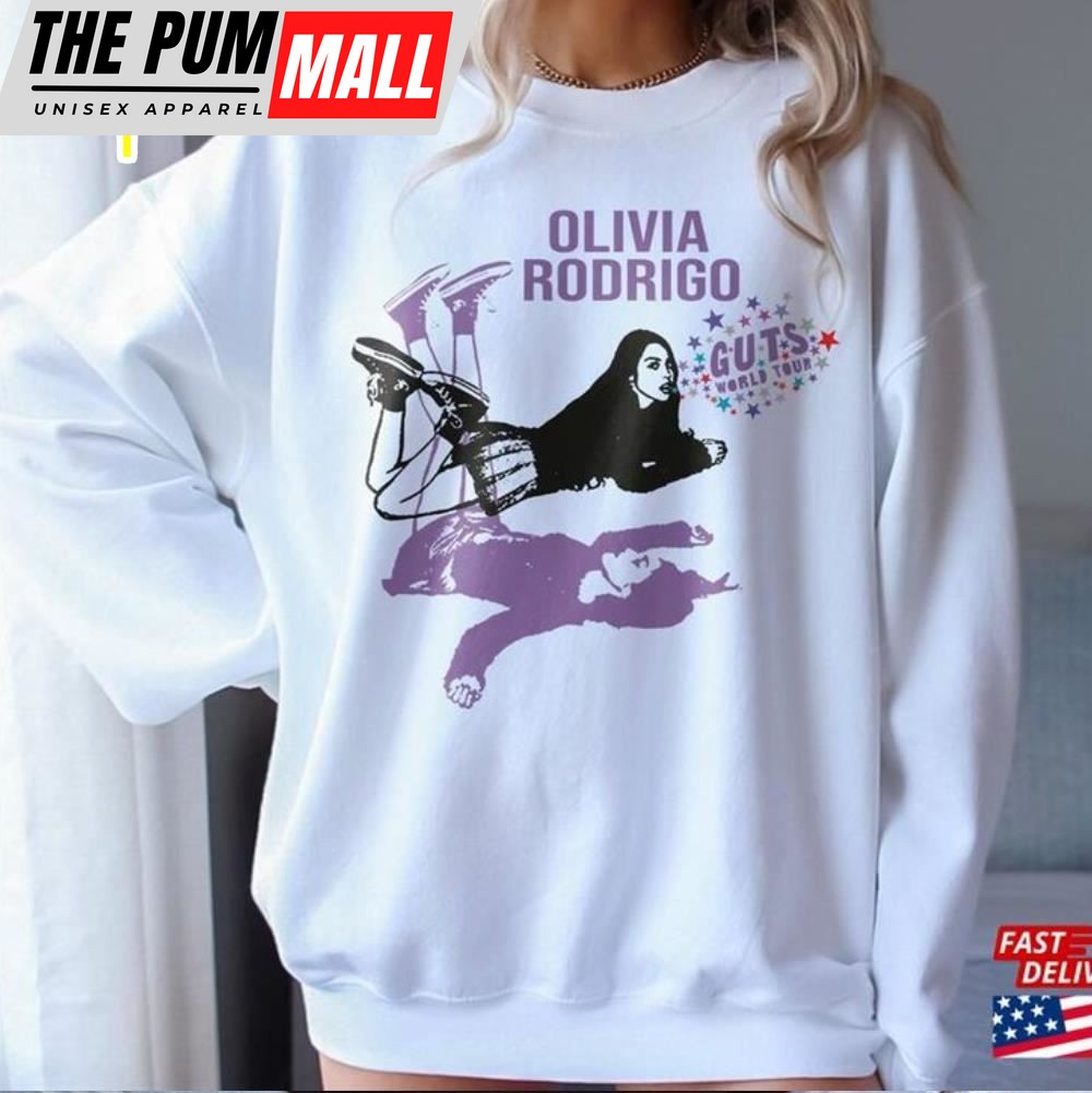 Retro Olivia Rodrigo Vintage 90s Graphic Tee Guts 2025 Tour T-Shirt