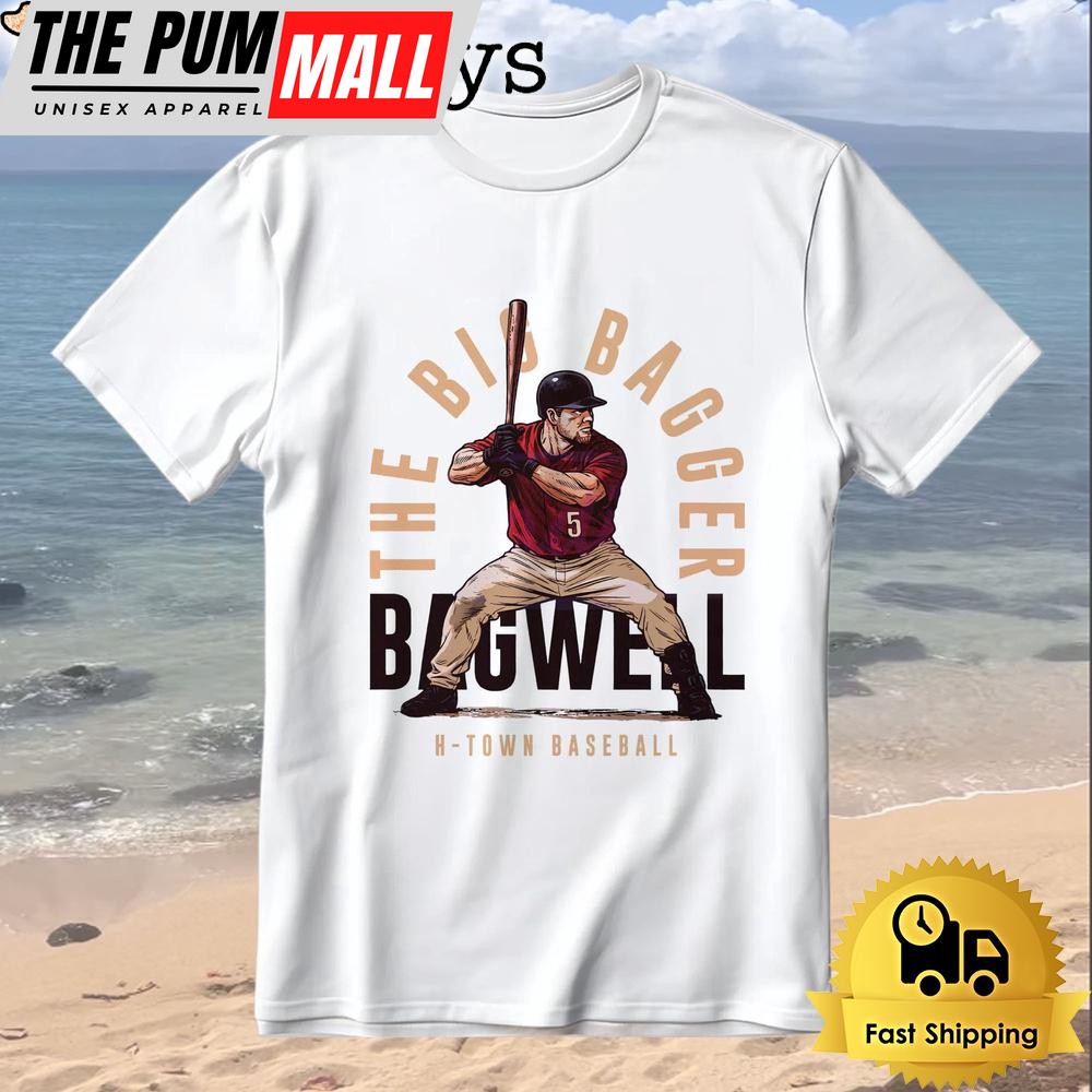 Retro Style Jeff Bagwell Houston Baseball The Big Bagger T-Shirt
