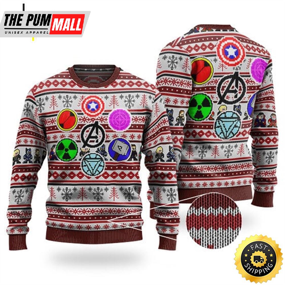 Retro The Avengers Ugly Christmas Sweater