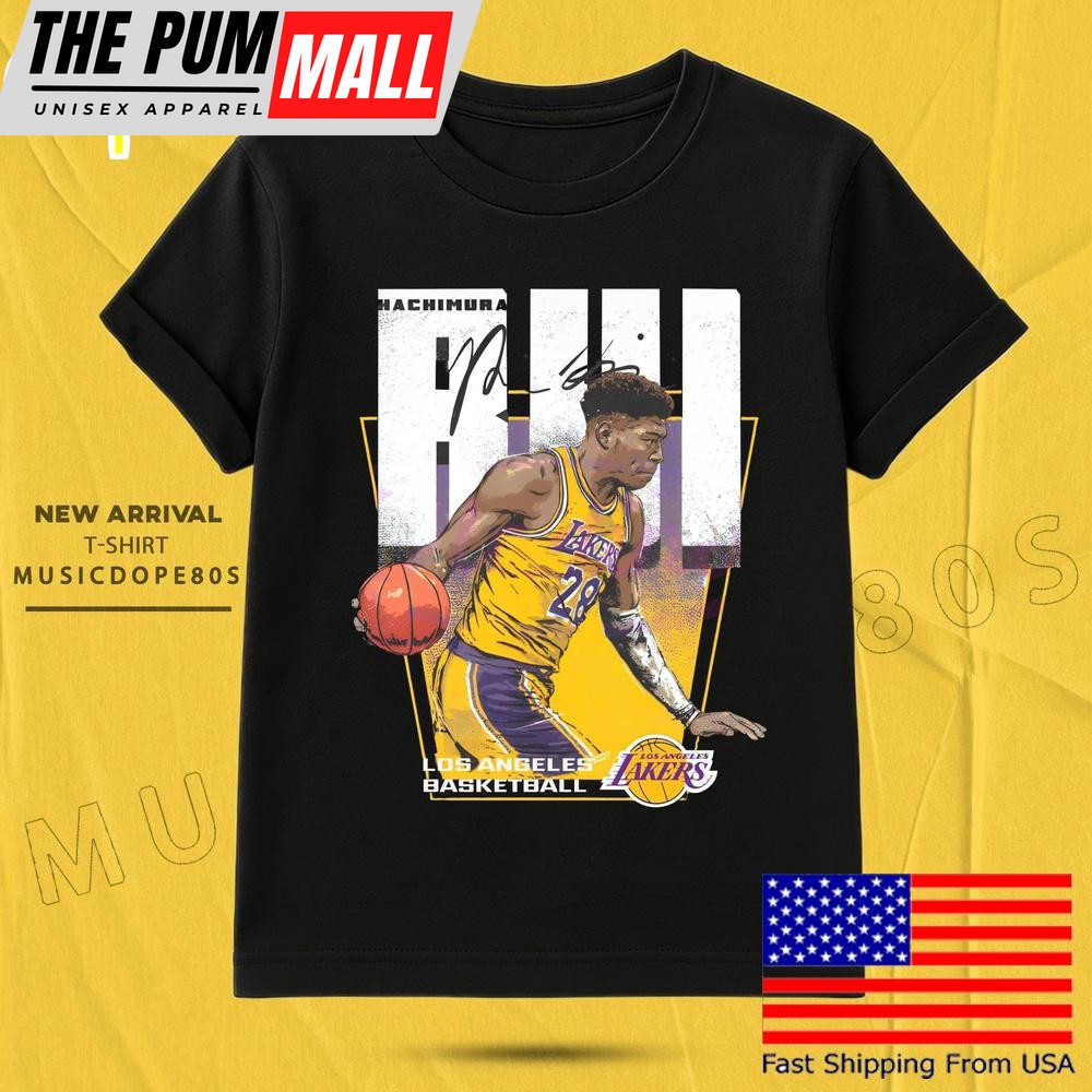 Retro Vintage Rui Hachimura 28 Los Angeles Basketball T Shirt