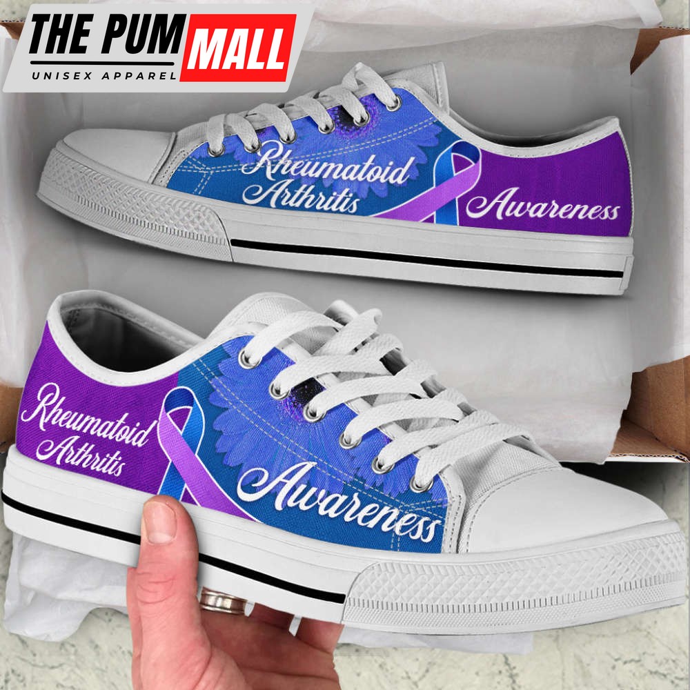 rheumatoid-arthritis-shoes-awareness-ribbon-low-top-shoes-canvas-shoes-4h3qxc8i Rheumatoid Arthritis Shoes Awareness Ribbon Low Top Shoes Canvas Shoes