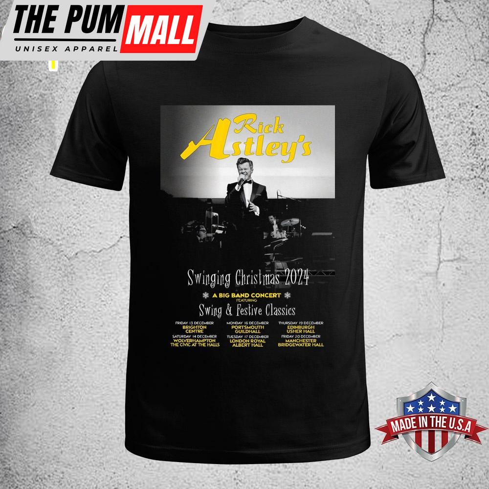 Rick Astley Swinging Christmas 2024 UK Tour Unisex T-Shirt