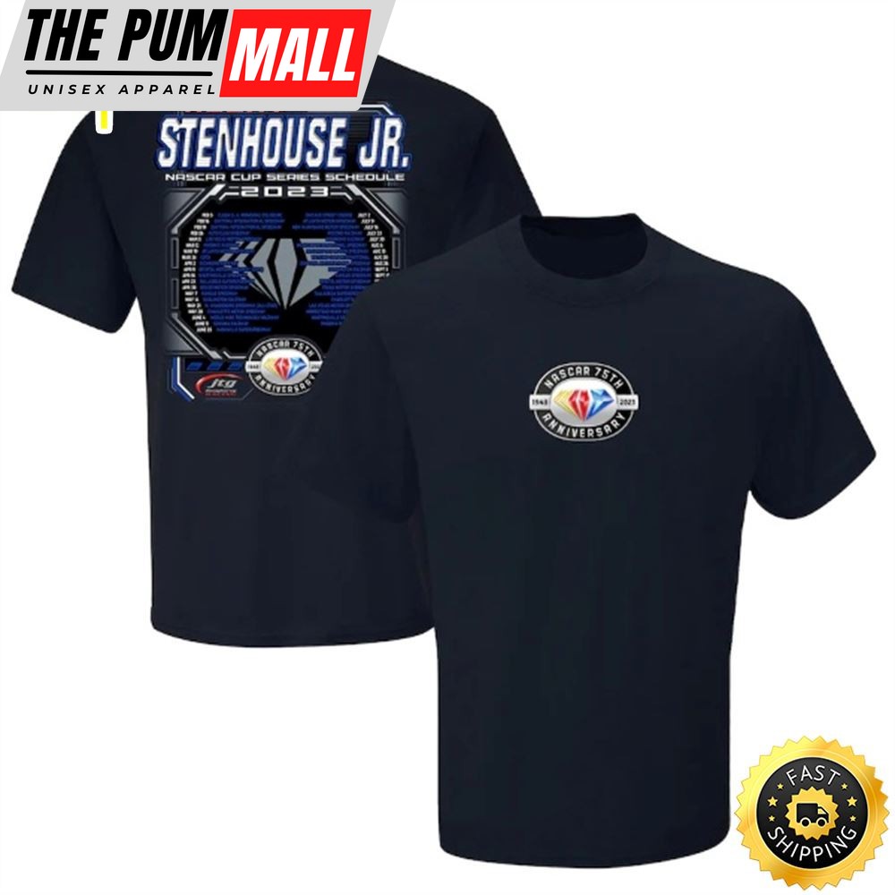 Ricky Stenhouse Jr. Checkered Flag 2023 NASCAR Cup Series Schedule T-shirt