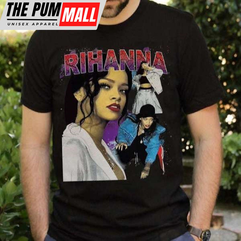 Rihanna Show 2025 Vintage Hip Hop Rap Merch Music T-shirt