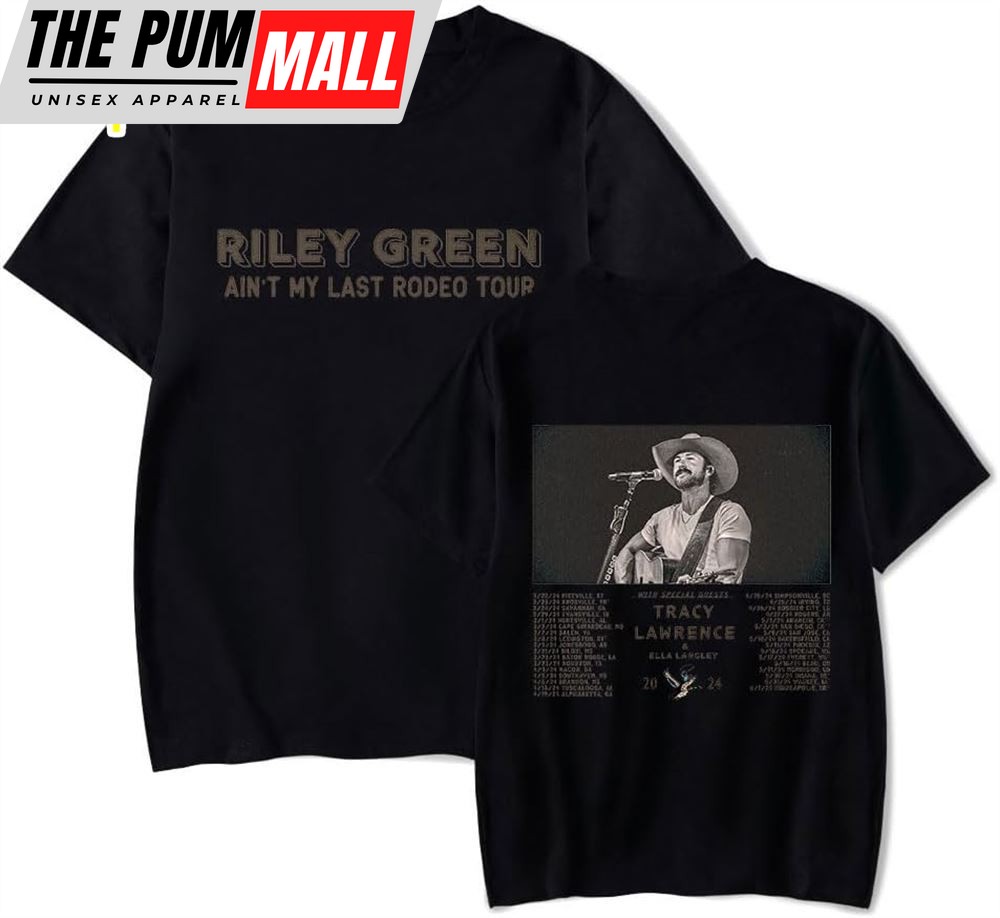 Riley Green Shirt 2024 Ain’t My Last Rodeo Tour T-Shirt