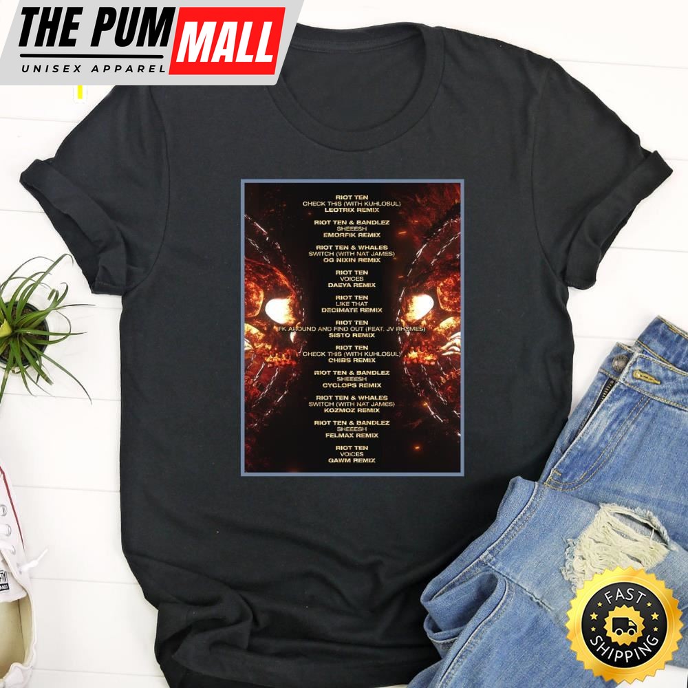 Riot Ten Concerts & Live Tour Dates 2025-2025 Tshirt