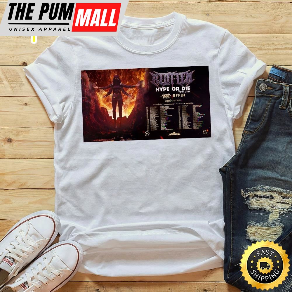 Riot Ten – Hype Or Die 2025 Tour Shirt