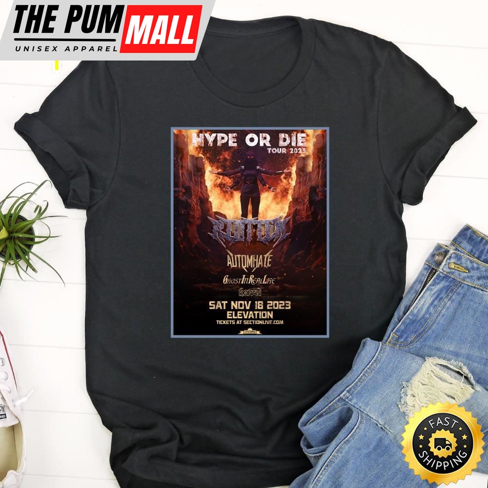 Riot Ten Hype Or Die Tour 2025 Unisex Shirt