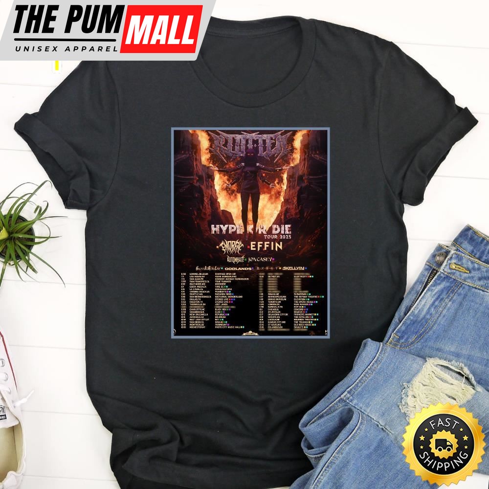 Riot Ten Hype Or Die Tour Okt 12 2025 Salt Lake City Shirt