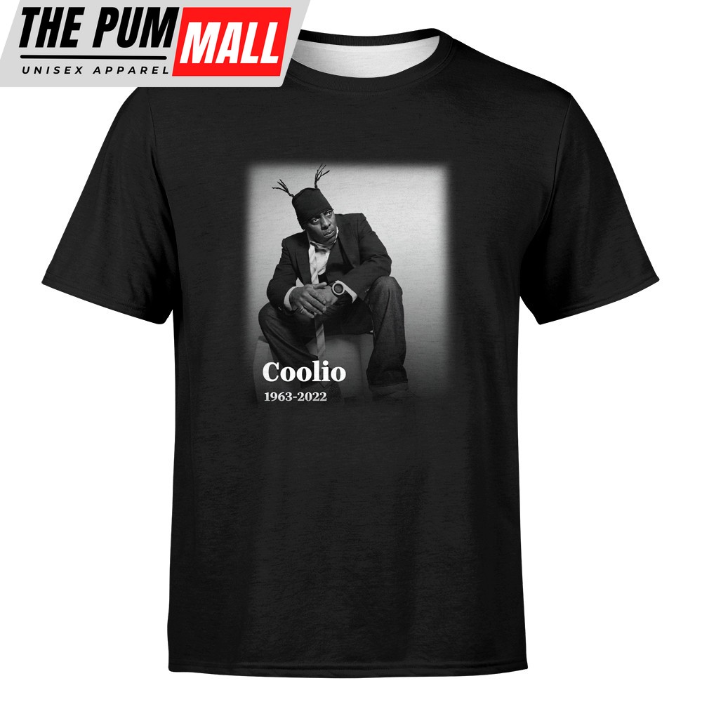 Rip Coolio 1963 – 2025 Gangsta Paradise Artis Black T-shirt