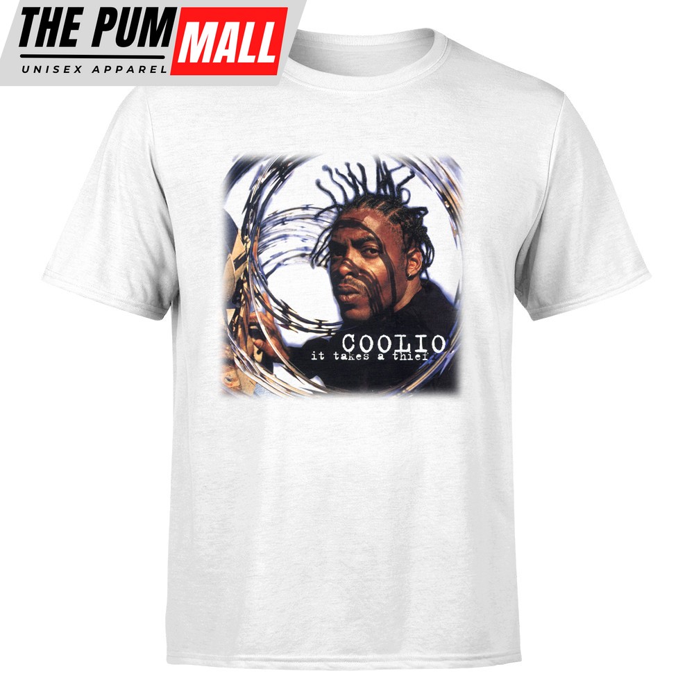 Rip Coolio Gangsta Paradise Artis Leon Ivey Jr White T-shirt