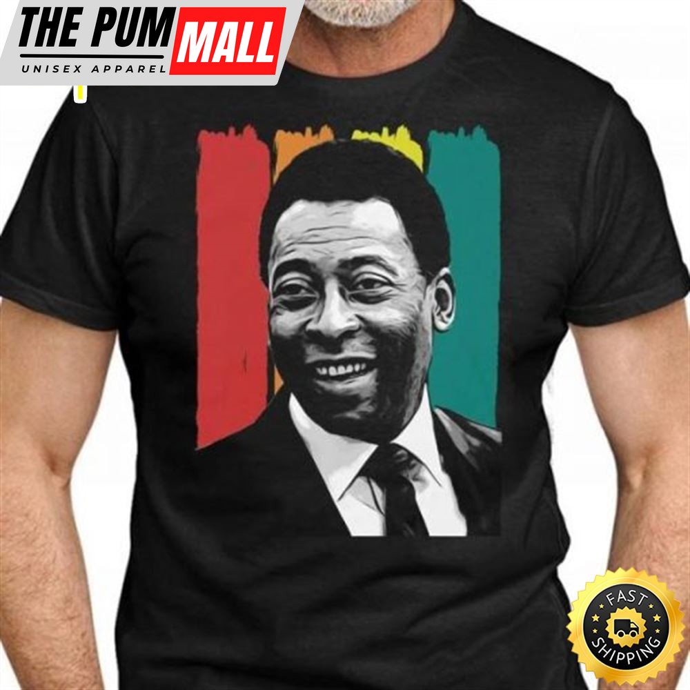 Rip Pele Art Thank You King Football Pele Player Soccer Unisex Tee T-Shirt