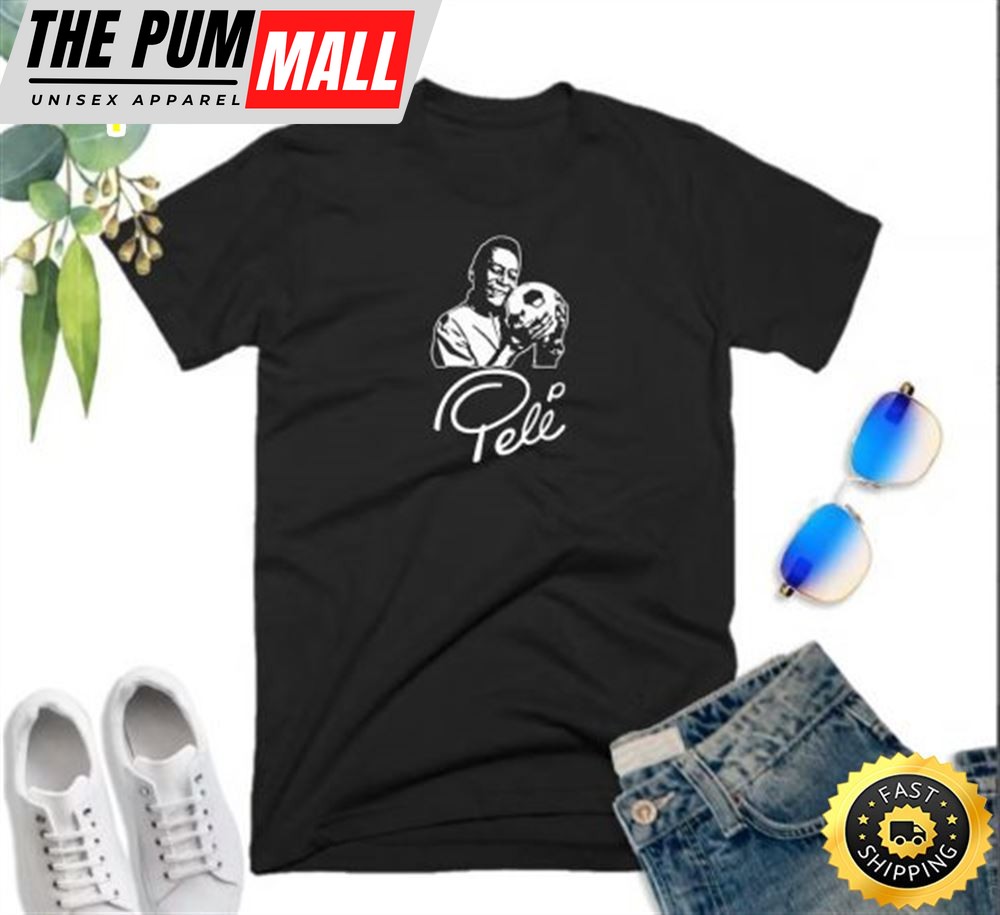 Rip Pele Goat Pray For King Football Pele Player Soccer Unisex Tee T-Shirt