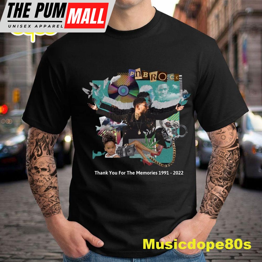 RIP PnB Rock 1991 2025 Thank You For The Memories Black Tshirt