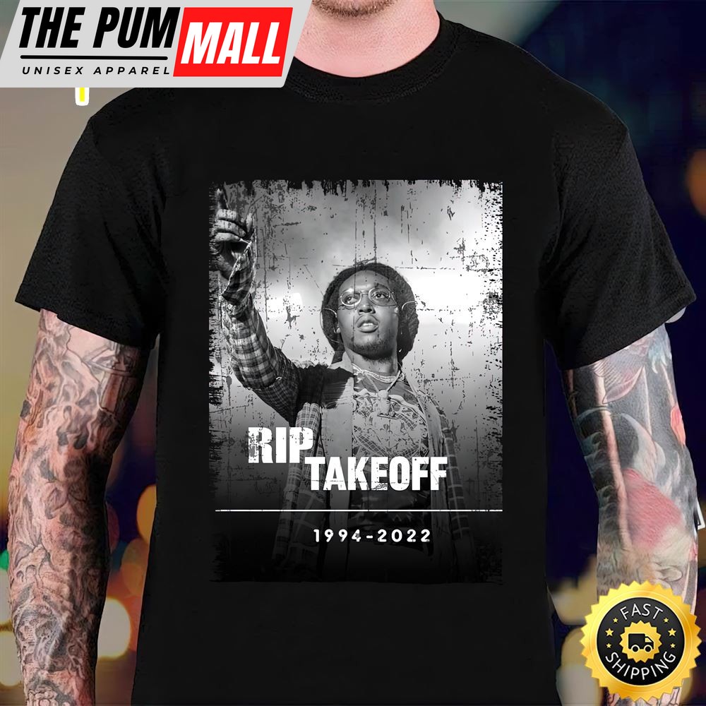 Rip Takeoff 1994-2025 The Migos Takeoff Quavo Offset Rap Vintage T-shirt