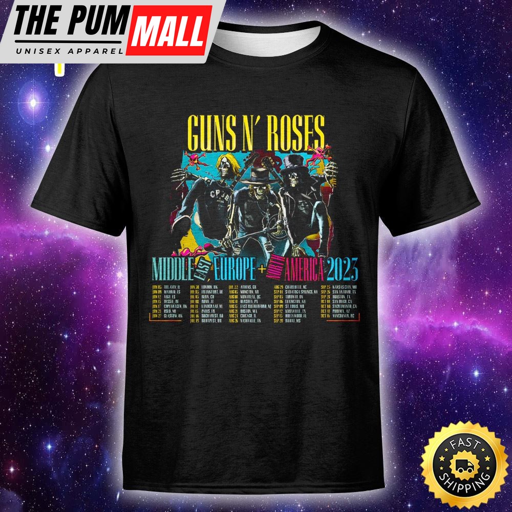 Rock And Roll Legends Guns N Roses Announce 2025 World Tour Unisex T-shirt