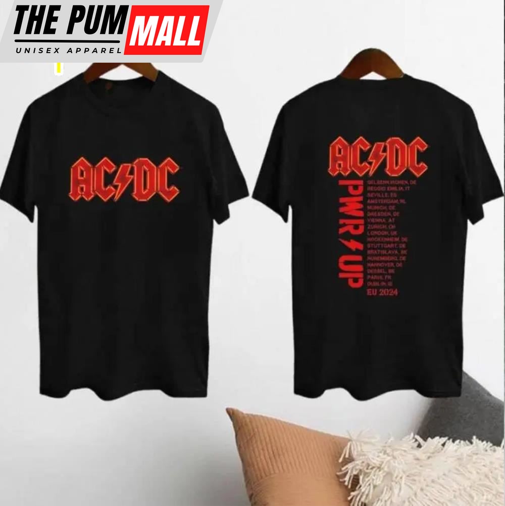 Rock Band ACDC Pwr Up Tour 2024 Shirt