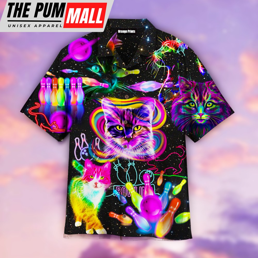 Rolling With My Homies Cats Bowling Hawaiian Shirt For Men & Women WT1935