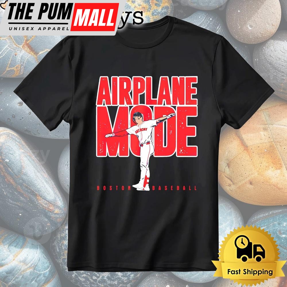 Roman Anthony Boston Baseball Airplane Mode Shirt