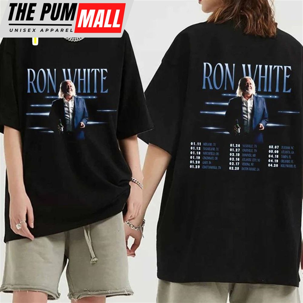 Ron White 2024 Tour Black T-Shirt Gift Fans Music All Size