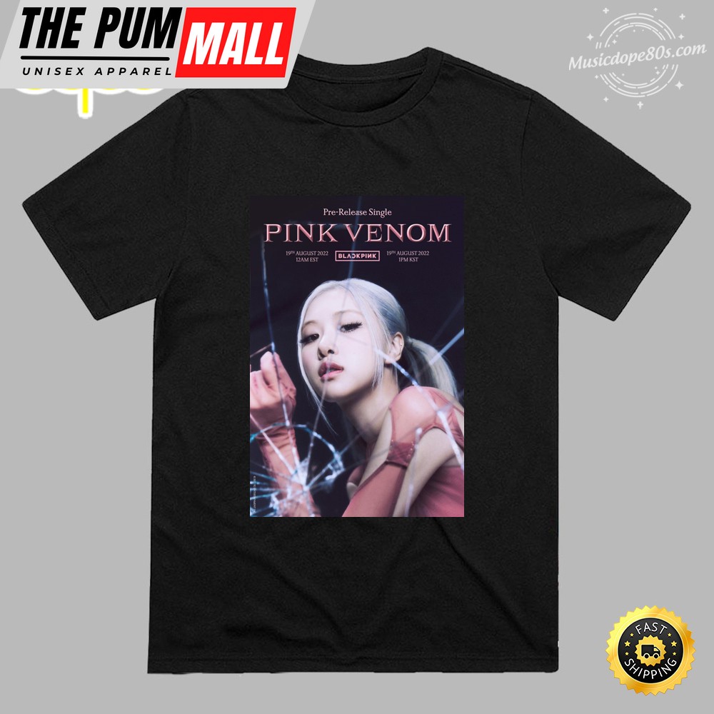 Rosé Blackpink Comeback Pink Venom 2025 Unisex T-shirt