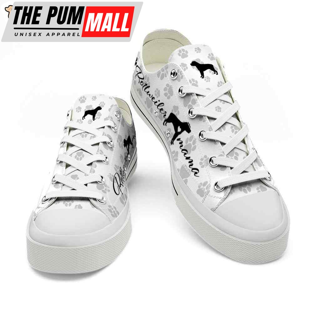 rottweiler-paws-pattern-low-top-shoes-happy-international-dog-day-canvas-sneak-xfo59rnz Rottweiler Paws Pattern Low Top Shoes – Happy International Dog Day Canvas Sneaker – Owners Gift Dog Breeders