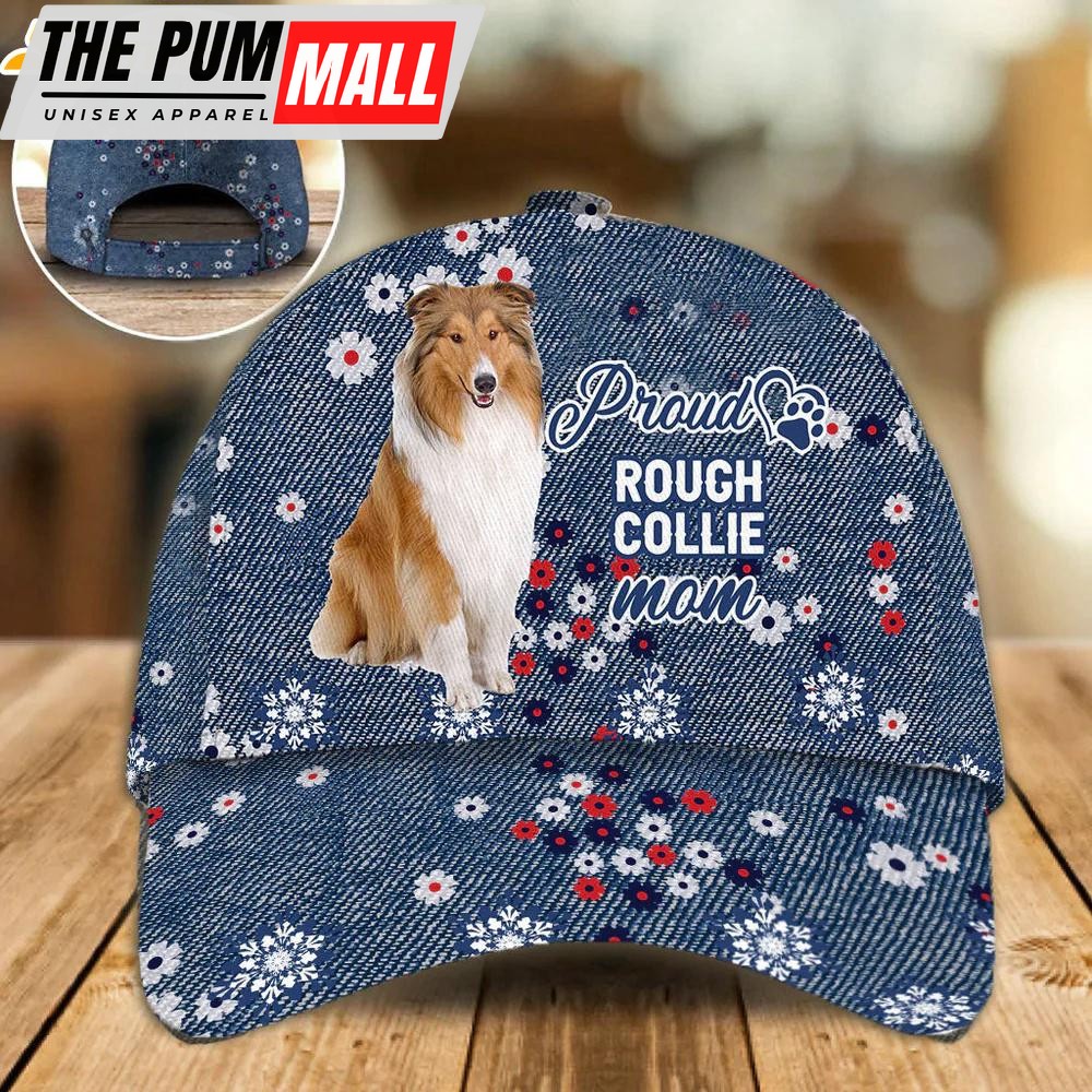 Rough Collie Proud Mom Classic Baseball Cap