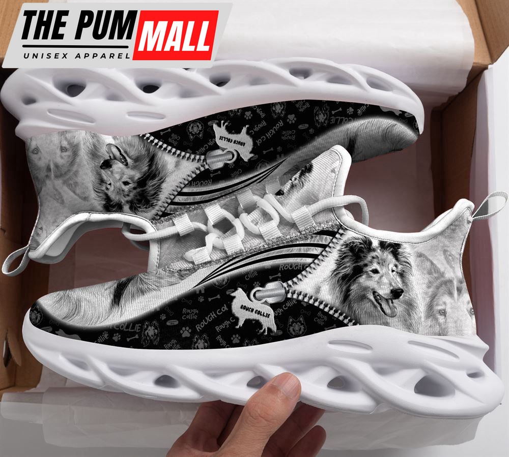 Rough Collie Sketch Max Soul Shoes For Women Men Kid, Gift For Dog Lover