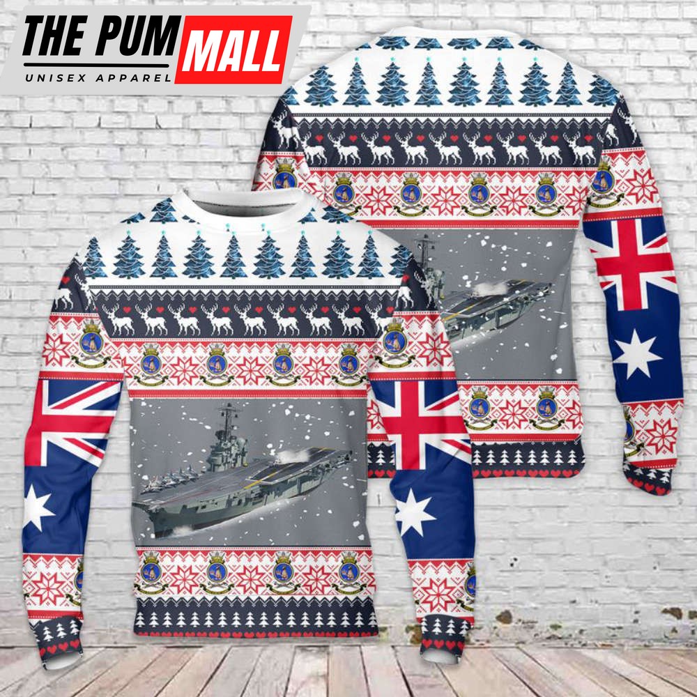Royal Australian Navy HMAS Melbourne (R21) Christmas Sweater Gift For Christmas