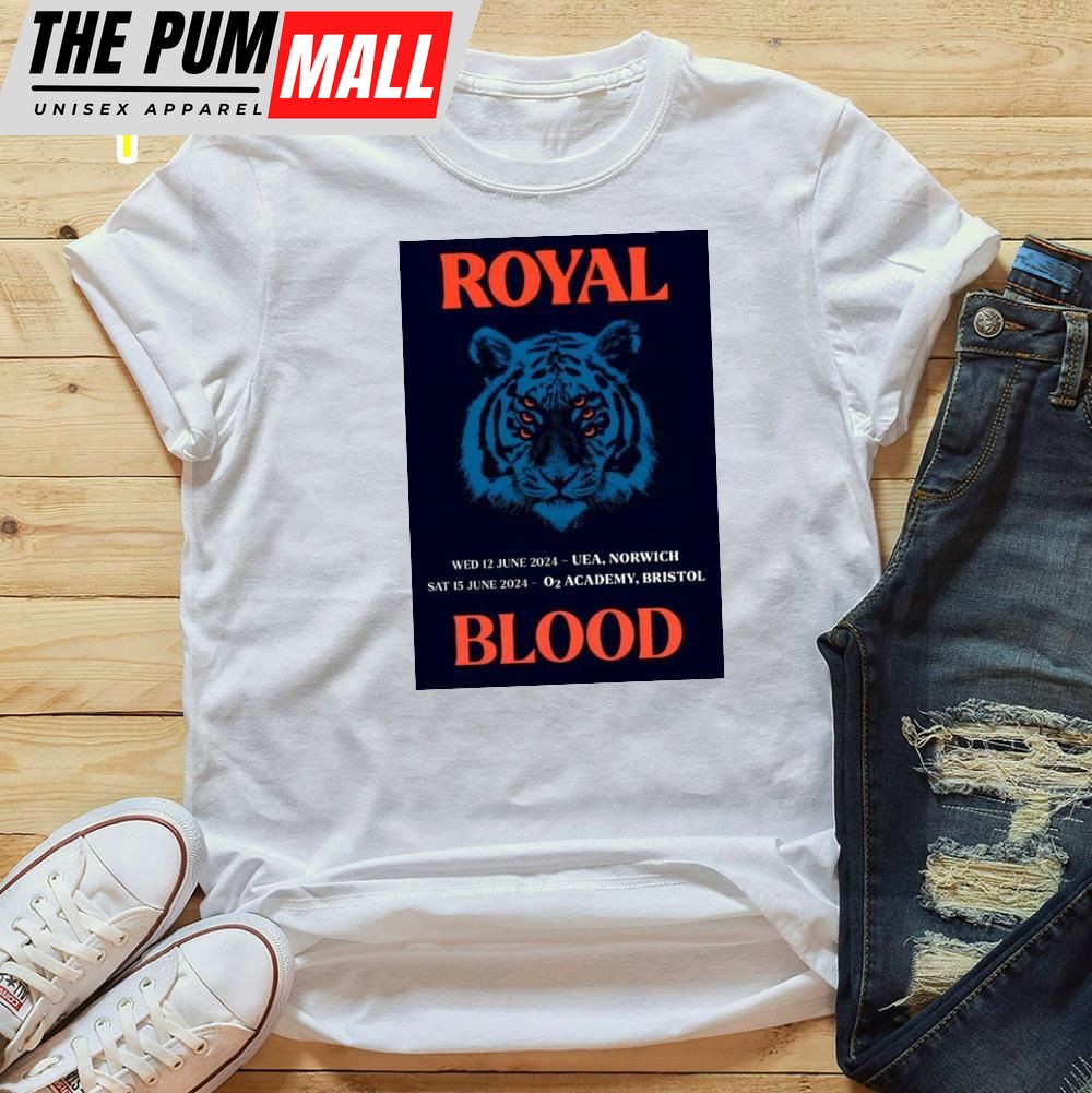 Royal Blood Back To The Water Below 2025 Uk Tour T-Shirt