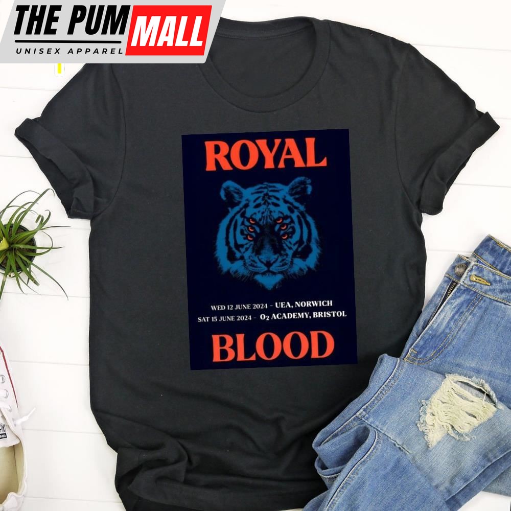 Royal Blood Back To The Water Below 2025 Uk Tour Unisex T-Shirt