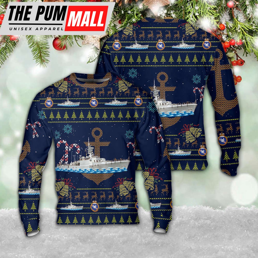 Royal Canadian Navy HMCS Qu’Appelle (DDE 264) Christmas Sweater