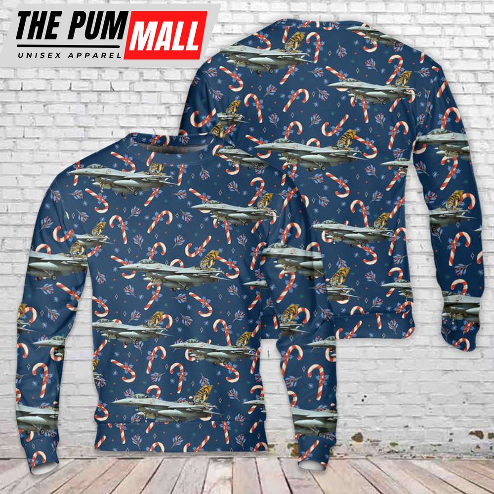 Royal Norwegian Air Force F-16AM Christmas Sweater 3D DLTT0711BG08