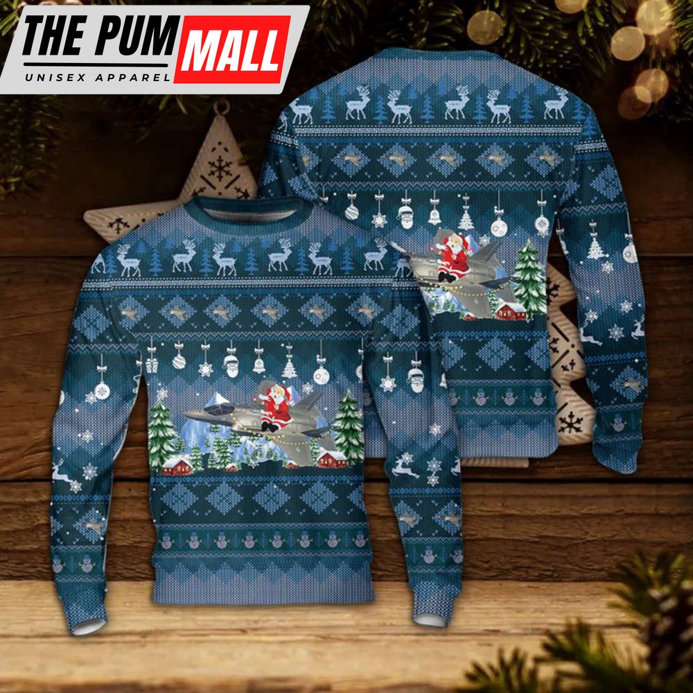 Royal Norwegian Air Force F-35 Lightning II Christmas Sweater Gift For Christmas