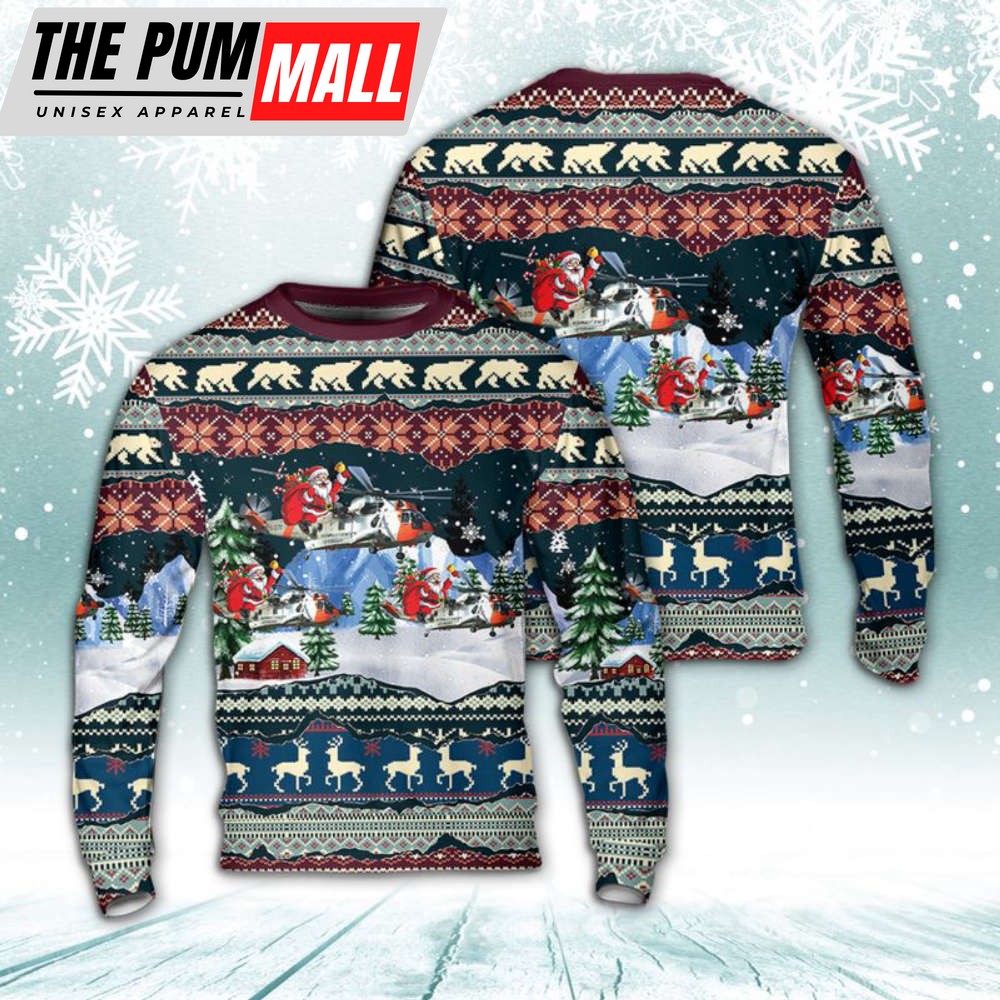 Royal Norwegian Air Force Westland Sea King Mk43B Christmas Sweater Gift For Christmas