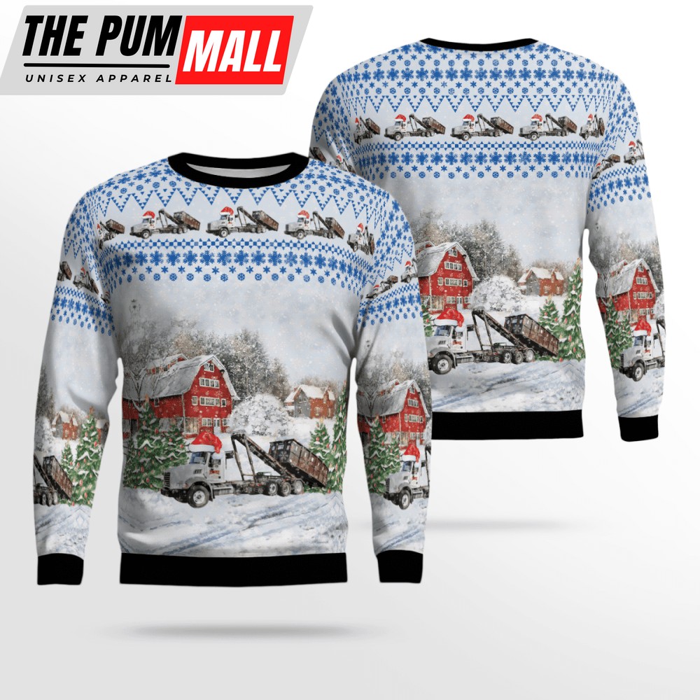 Rumpke Waste & Recycling Ugly Christmas Sweater, Gift For Christmas