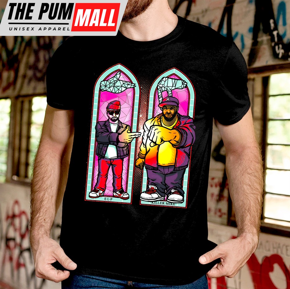 Run The Jewels RTJ Stained Glass Print Tshirt