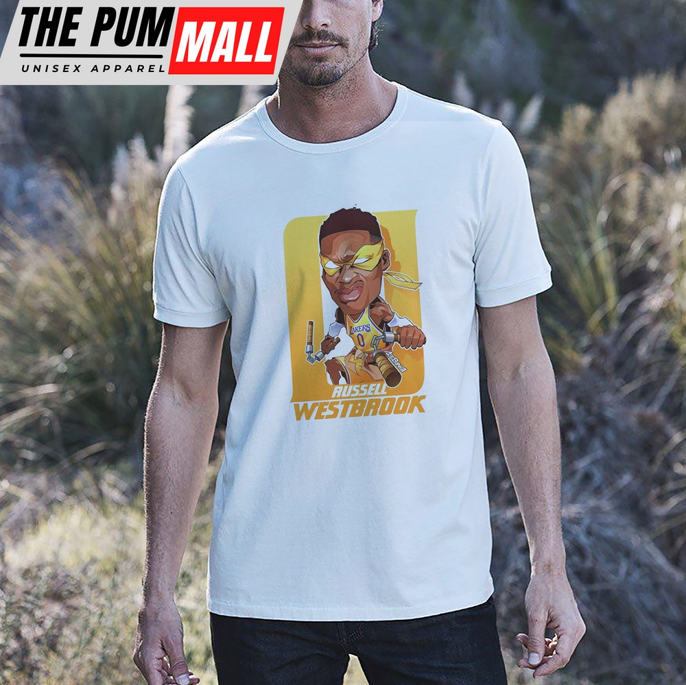 Russell Westbrook Amazing Art Lakers T-shirt