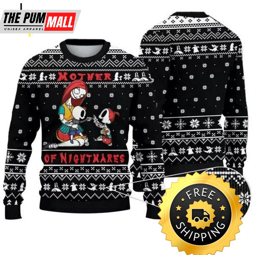 Sally Mother Of Nightmares Ugly Sweater, Jack Skellington Ugly Sweater, Halloween Christmas Sweater