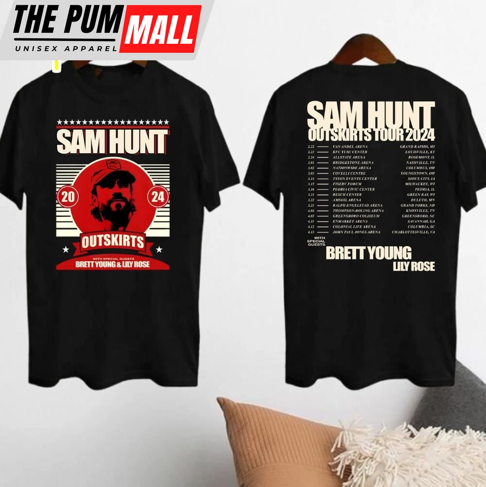 Sam Hunt 2024 Outskirts Tour T-Shirts