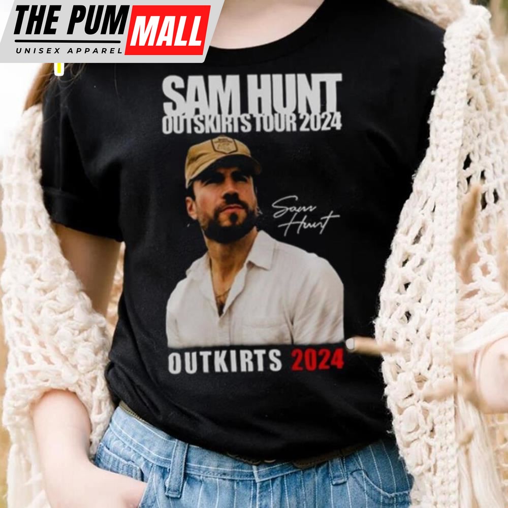 Sam Hunt Outskirts Tour 2025 With Brett Young & Lily Rose T Shirt