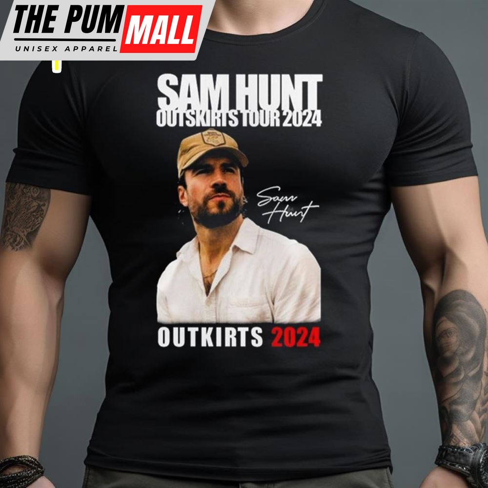 Sam Hunt Outskirts Tour 2025 With Brett Young & Lily Rose T Shirts