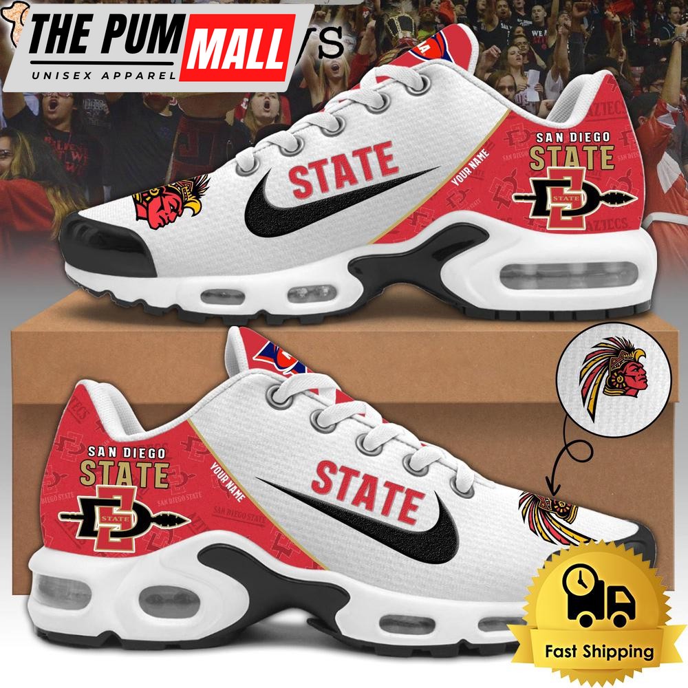 San Diego State Athletics Football Mascot Symbol Custom Air Max Plus Shoes