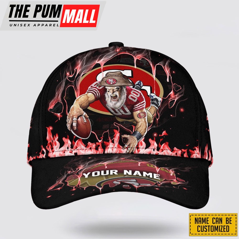 San Francisco 49ers All Over Printed Nfl Baseball Caps Custom Name Caps Best Gift For Fans