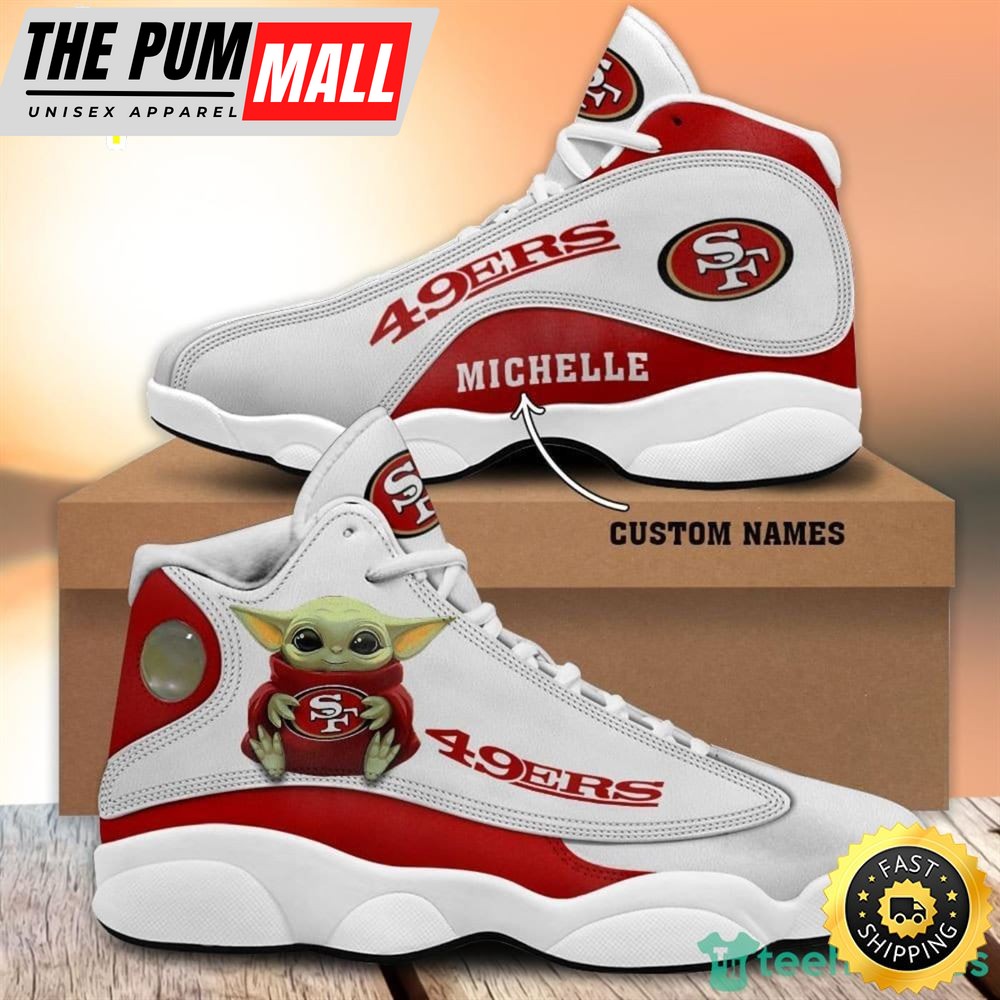 San Francisco 49ers Fans Custom Name Air Jd 13 Sneaker Shoes
