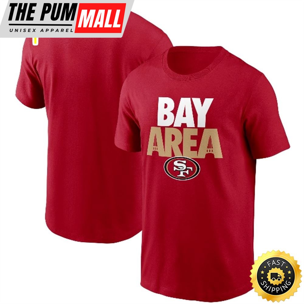 San Francisco 49ers Hometown Collection Bay Area Scarlet T-shirt